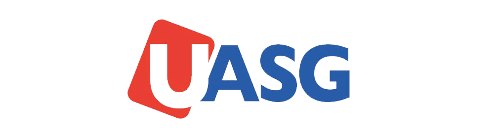 UASG red and blue logo.