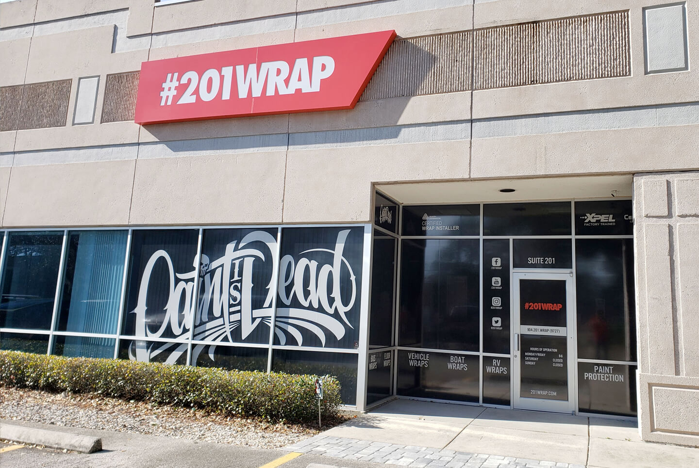 Front building of #201Wrap.